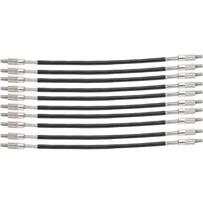 10 Pièces 1/2 1/4 Cordier de Violon Corde de Cordier Fil d'Acier Accessoires de Rechange black