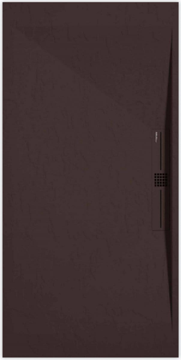 Sanifun douchebak Stone Side Chocolate Slate 1300 x 700 P