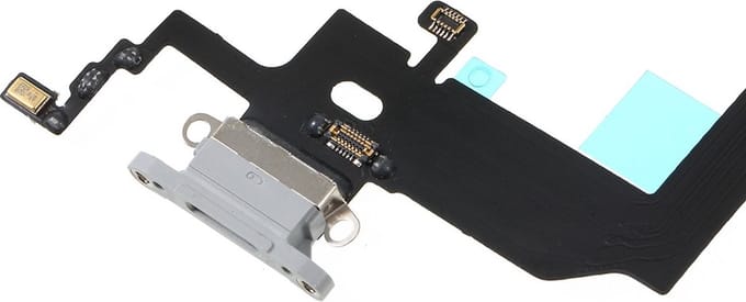 Geschikt voor iPhone X dock connector - wit / grijs