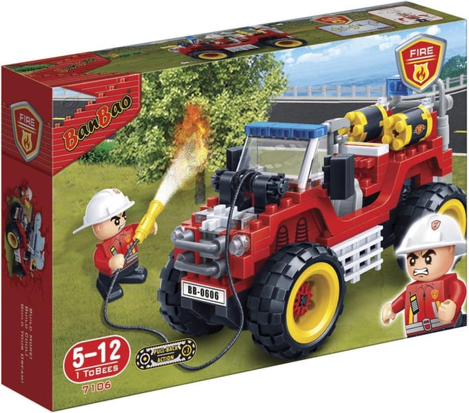 BanBao Brandweerjeep 7106