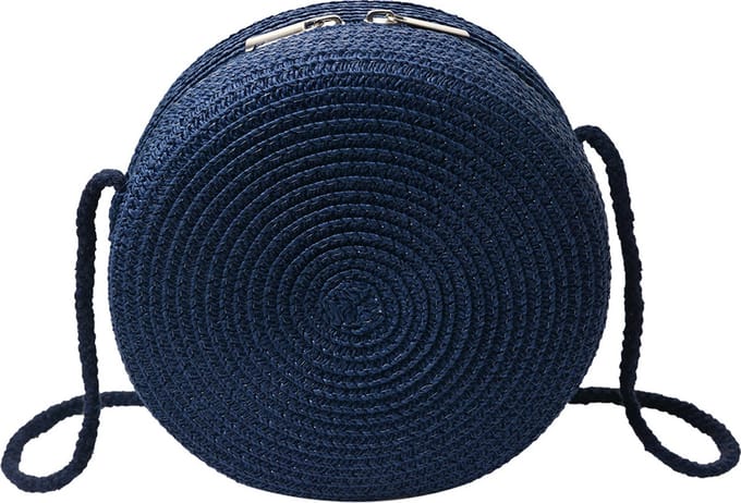 Clayre & Eef Handtas Blauw Synthetisch