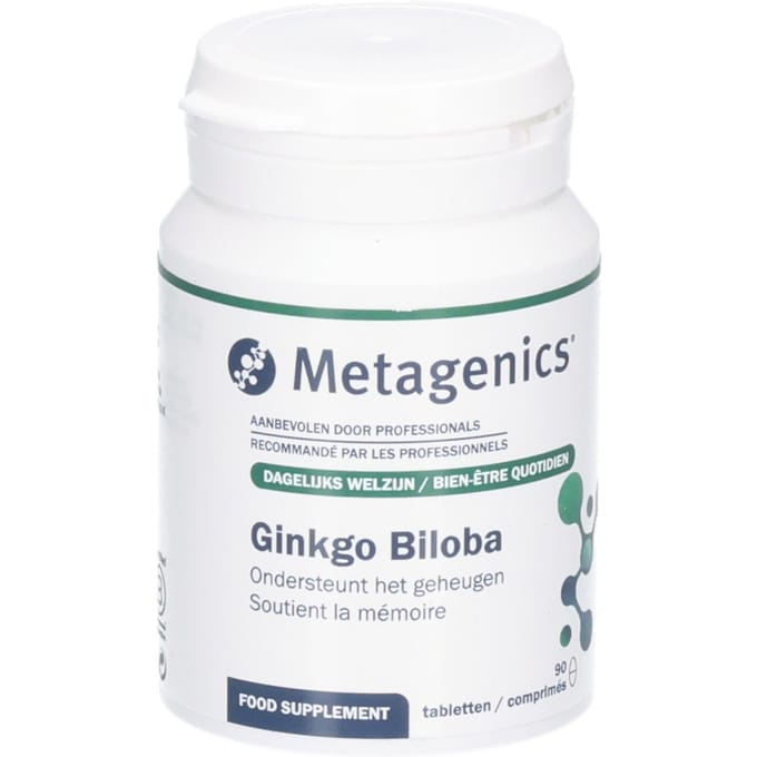 Ginkgo Biloba Tabl 90x60mg 1647 Metagenics