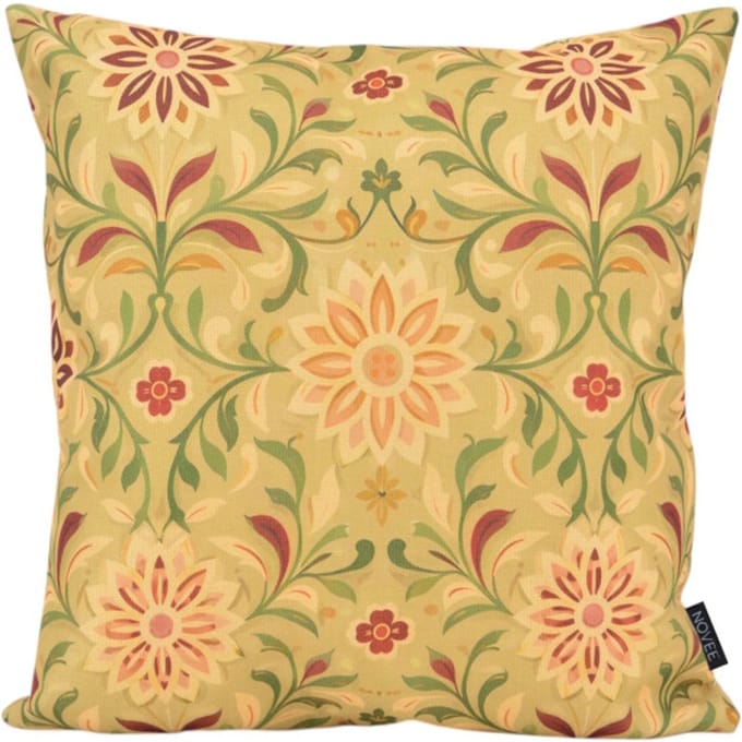 NOVÉE Sierkussen vintage bloom | 45x45 cm | katoen/linnen