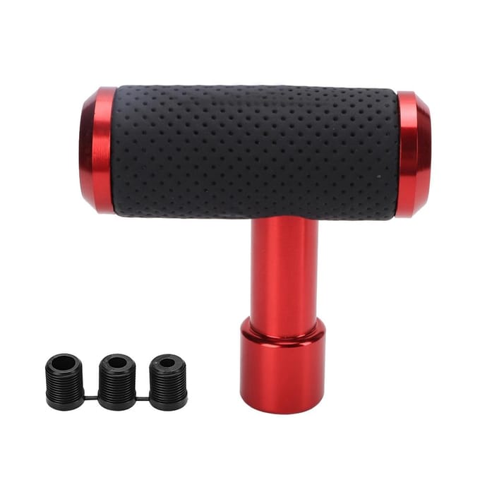 Auto Schakelpookknop T-vormig Universeel Handgeschakeld Automatisch Schakelpookknop (Rood) rood