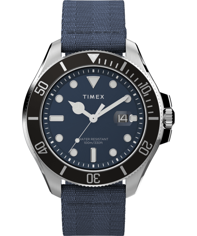 Timex Harborside Coast TW2W62700 Horloge - Textiel - Blauw - Ø 43 mm