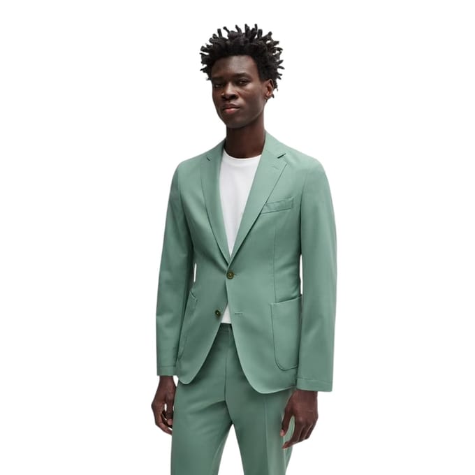 Boss Herenblazer met V-hals (Groen)