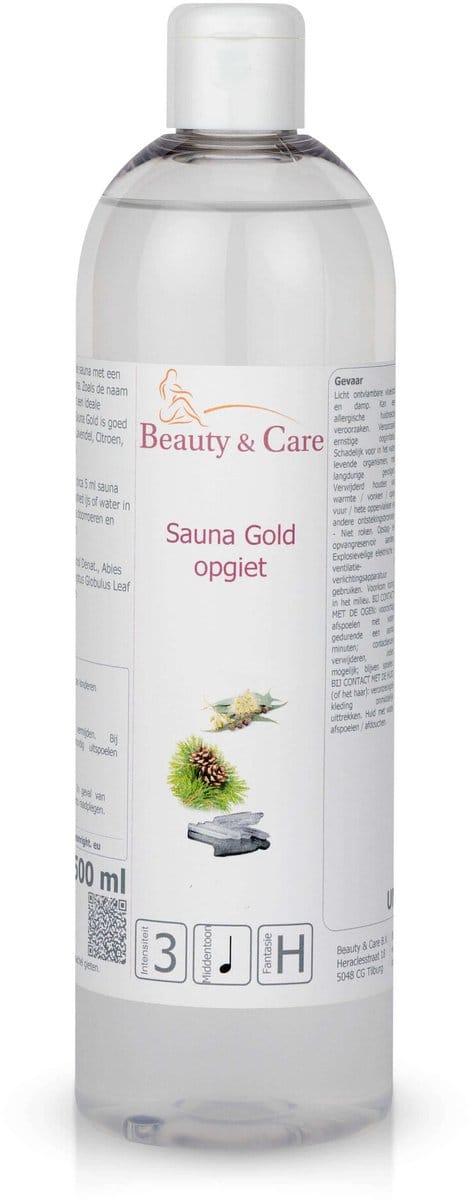 Sauna Gold opgietmiddel - Beauty & Care - 500 ml. new