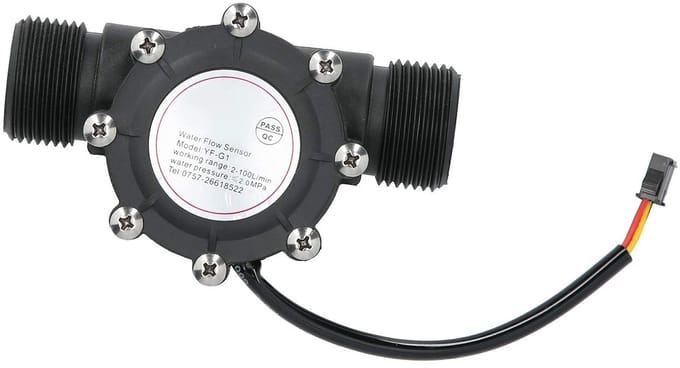 Waterstroomsensor - Hall Flowmeter - Centrale Airconditioning - Hitte Druk Koudebestendig - G1 Buitendraad