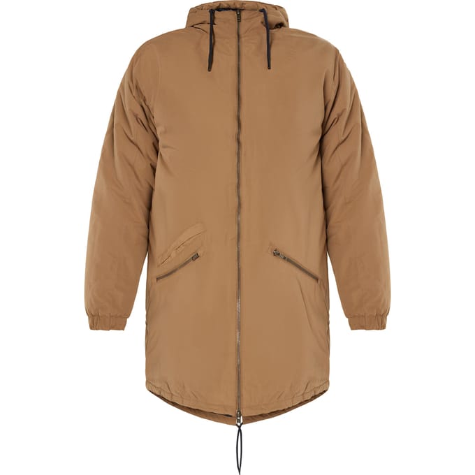 Mo Gewatteerde parka Heren Kameel