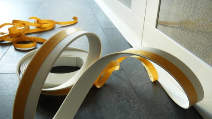 Flexibele Plakplint - 10 meter - Wit (RAL9010)