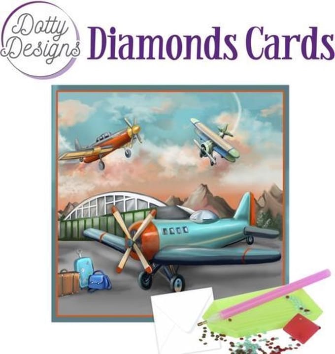 Dotty Designs Diamond Cards - Planes