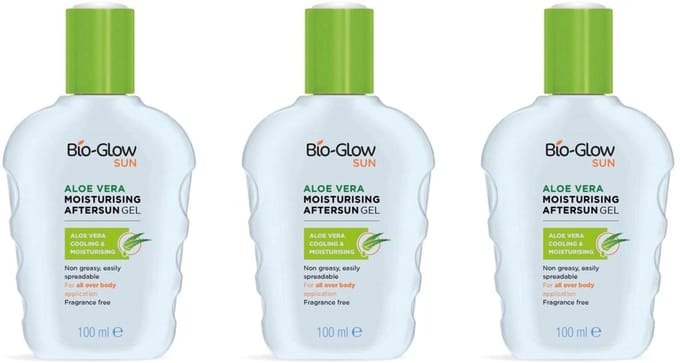 BioGlow 3 x Aloe Vera aftersun gel 100ml