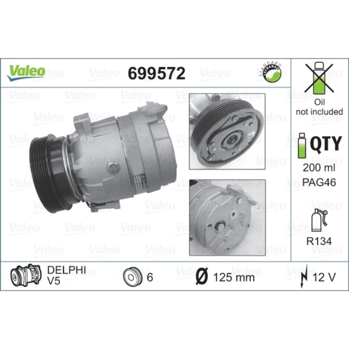 Compressor airconditioning VALEO 699572