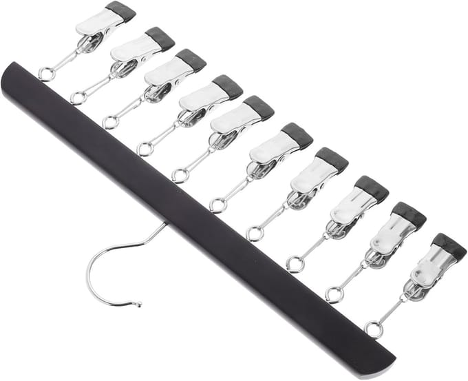 Famanu - Sokkendrogerrek met 10 clips, ideaal voor ondergoed en accessoires – Wit