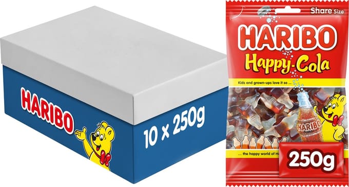 Haribo Happy Cola - snoep in colasmsaak - 10 x 250g