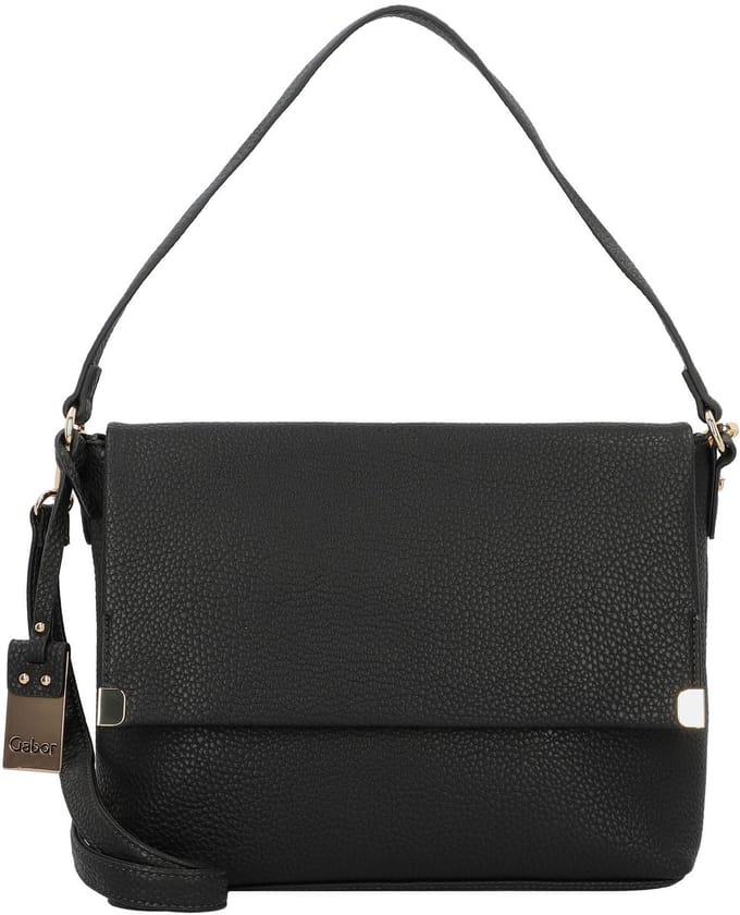 Gabor Schoudertas Gela Flap Bag Top Zip Black Zwart