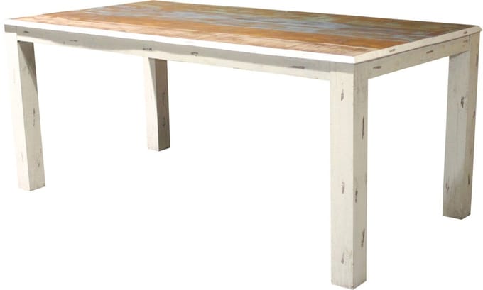 Shutter-Eettafel - CrÃƒÂ¨me Houtlook