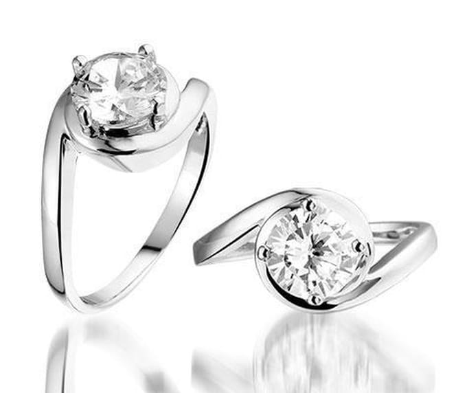 Montebello Ring Solitude - 925 Zilver Gerhodineerd - ∅8mm - Maat 56-17.8mm