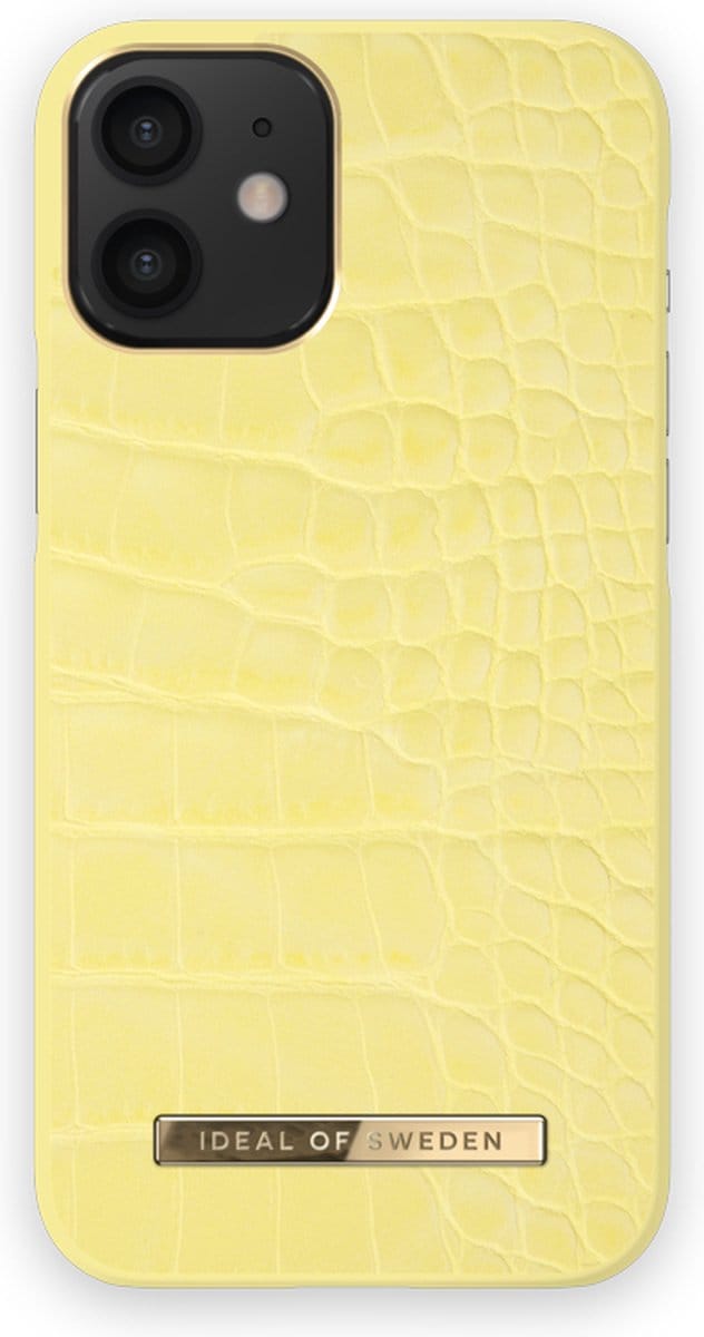iDeal of Sweden Atelier Case Introductory voor iPhone 12 Mini Lemon Croco