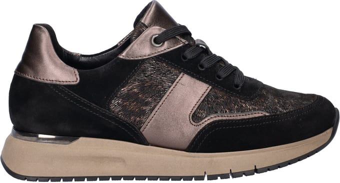 Gabor Comfort Optifit dames sneaker - Zwart bruin