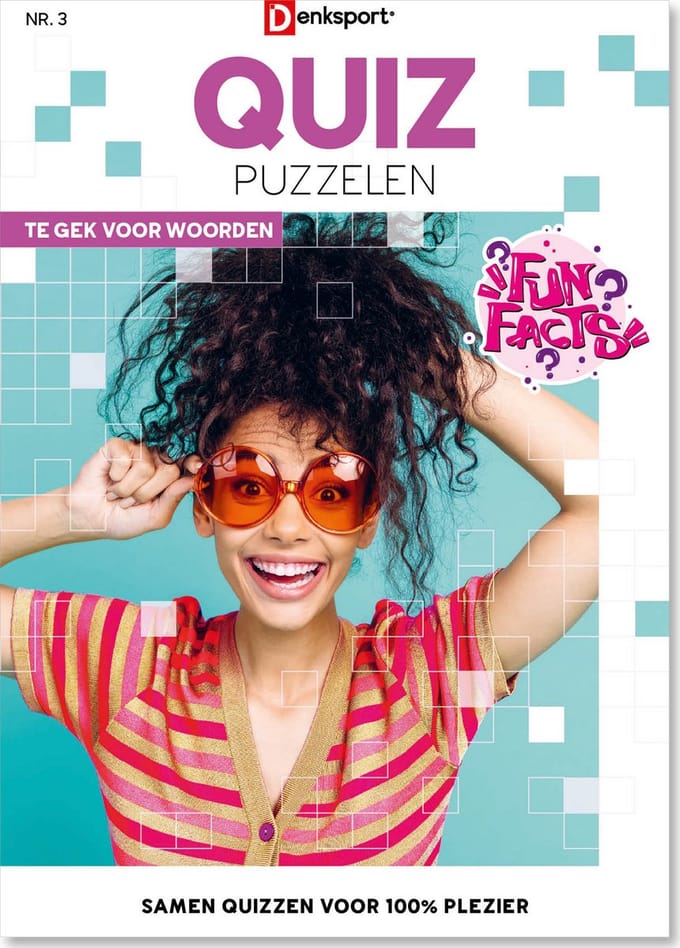 Denksport Puzzelboek Quiz puzzelen, editie 3