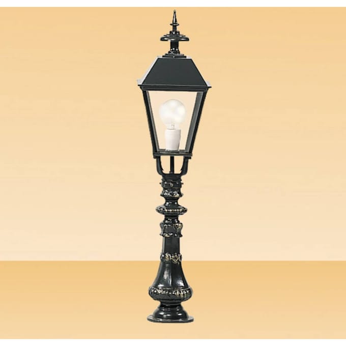 K.S. Verlichting Tuinpadverlichting Brighton, zwart, hoogte 95 cm, metaal, IP44