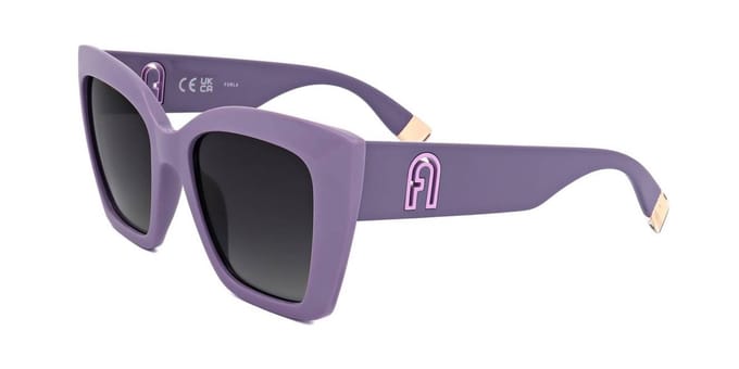 Furla Sfu710 Dames Zonnebril Paars Smoke Gradient Smoke / CAT3 Vrouw