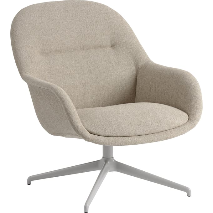 Muuto Draaibare fiber lounge fauteuil - ecriture 240/ grey
