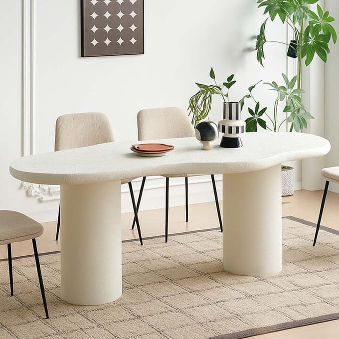 Milton & Oldbrook Eettafel 200 cm Utena Betonlook