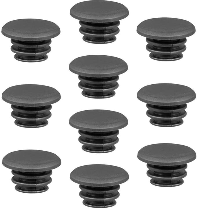 Fietsstuur Pluggen - Handvat Doppen - Stuur Beschermen - Rubberen Constructie - 22mm Binnendiameter - Zwart