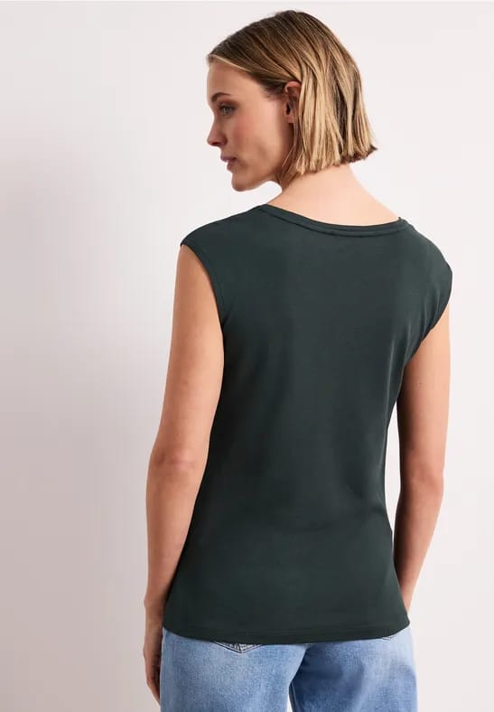 Shirt met knoopdetail