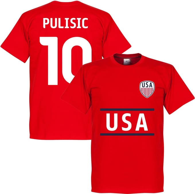 Verenigde Staten Pulisic 10 Team T-Shirt - S