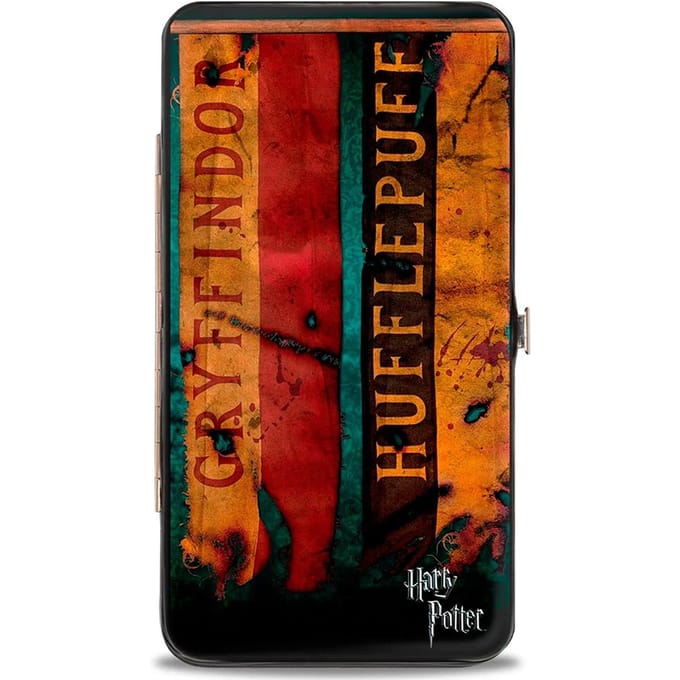Buckle-Down Harry Potter Hogwarts House Banners Hinged Wallet