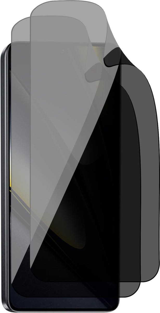 Privacy Screenprotector geschikt voor Poco F6 - 2x FlexGuard Screen Protector