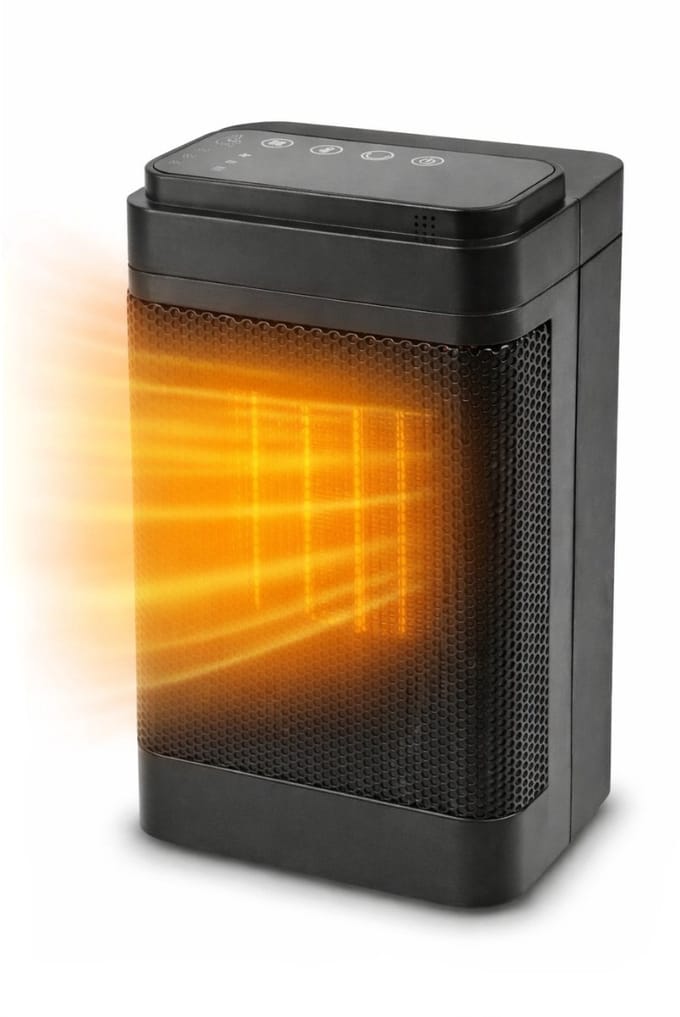 Roterende Ventilatorkachel 1500W – Elektrische Kachel met LED Display – Instelbare Temperatuur – STEGGER