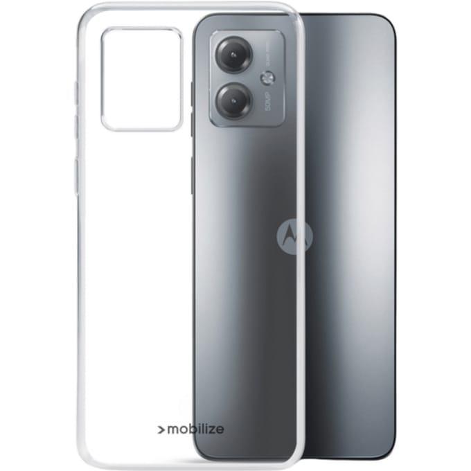 Mobilize Moto G14 Siliconen (TPU) Hoesje Transparant
