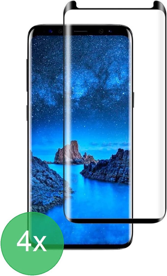 Geschikt Voor: Samsung Galaxy S9 Plus Full Screenprotector 4x - screen protector - volledige glas - bescherming - beschermglas - ZT Accessoires