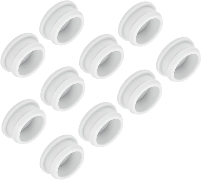 Siliconen Gatstop - Rubberen Afdekking - Waterdicht Afdichten - Hoge Elasticiteit - 29 mm Montagegat - Wit