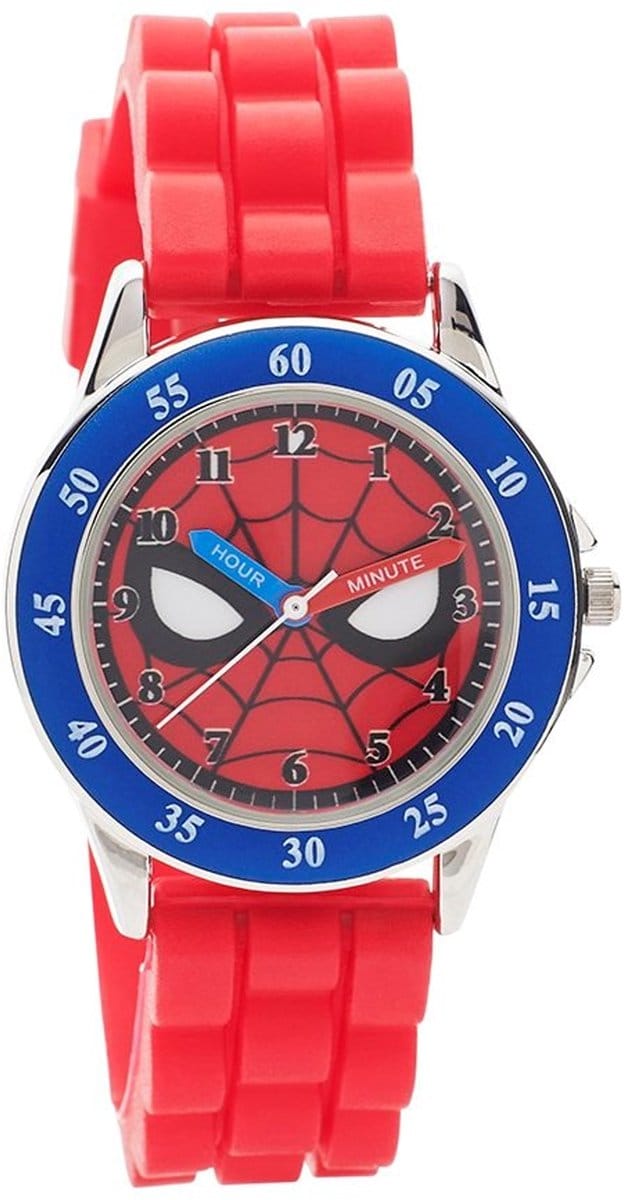 Peers Hardy - Marvel Spider-Man Time Teacher with Red Silicone Strap - Ur