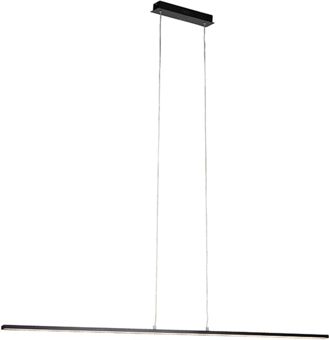 QAZQA Hanglamp Banda - Hanglamp - 1 lichts - 1185 mm - zwart