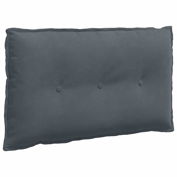 vidaXL - Rugkussen - Donkergrijs - 80 - x - 50 - x - 19 - cm - Corduroy - stof
