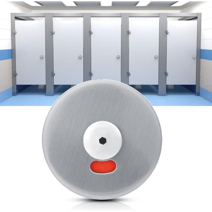 1 Set Privacy Deadbolt Grendel Indicerende Deurslot voor Badkamer WC Openbaar Toilet