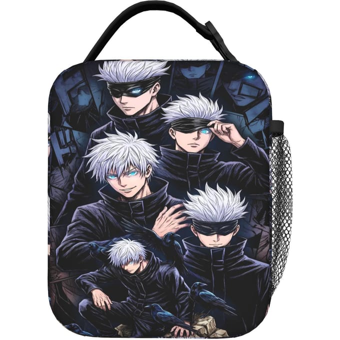 Satoru Gojo Lunchtas Vrije Tijd Picknick Lunchbox Print Draagbaar Rits Koeltas One Size