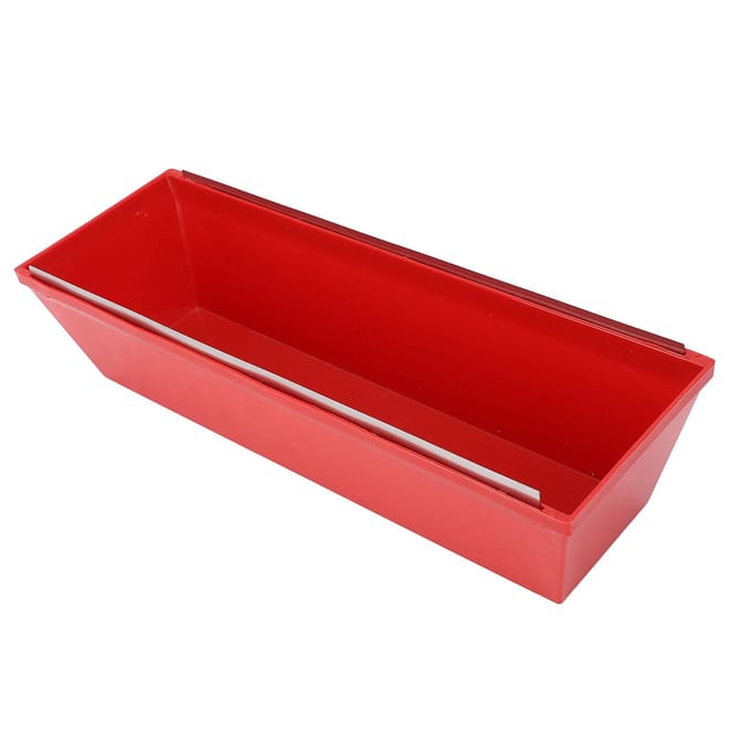 14 Inch Gipsplaat Modderbak met Afgeschoren Randen ABS Kunststof Pleisterwerk Modderbak voor het Mengen van Cementmortel red