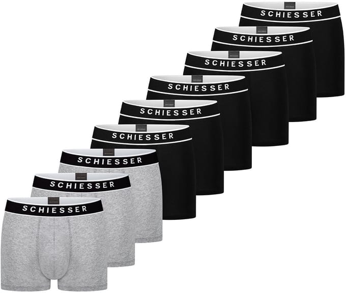 Schiesser Heren retro short / pant 9 pack 95/5 Organic Cotton