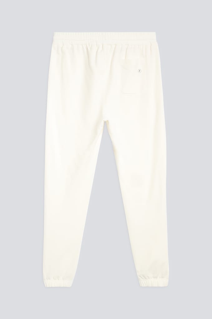 Track pants Serie Felpa Stretch Whisper White