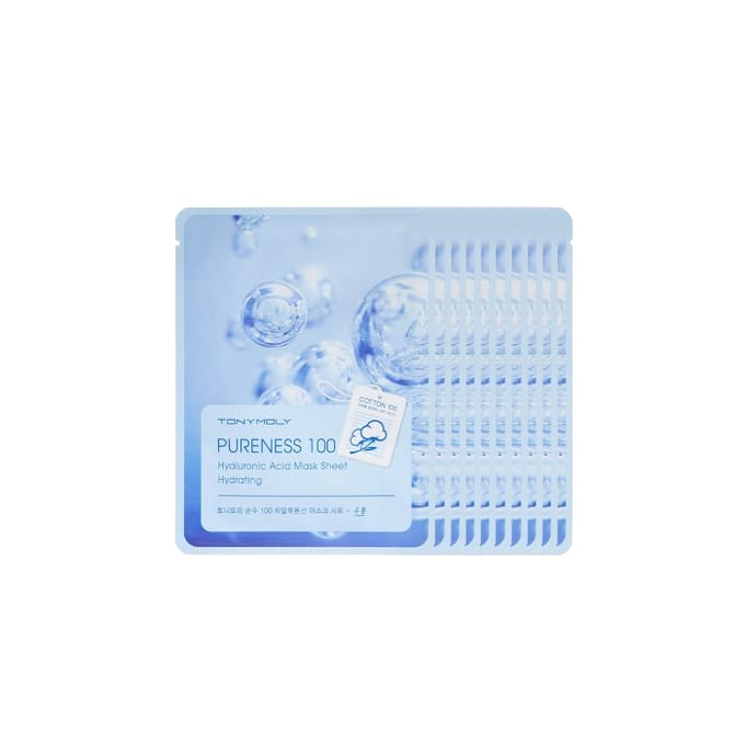 Tonymoly - Pureness 100 Mask Sheet - Hyaluronic Acid (10elk) Set