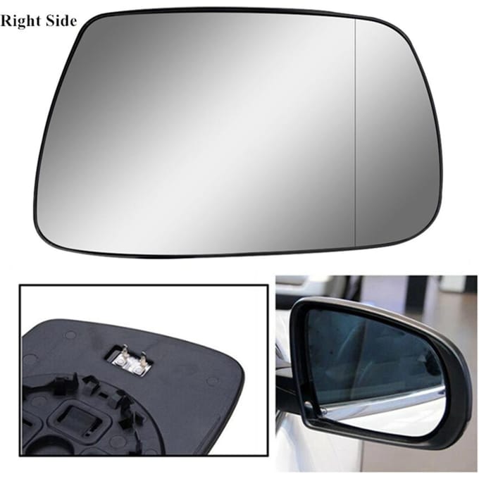Verre de rétroviseur droit chauffant électrique pour 05-10 Jeep Grand Cherokee 5142874Aa gray