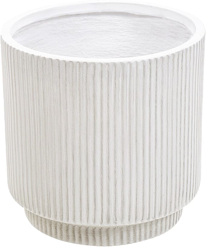 DARIA - Bloempot - Gebroken wit - 30 cm - Kleivezels