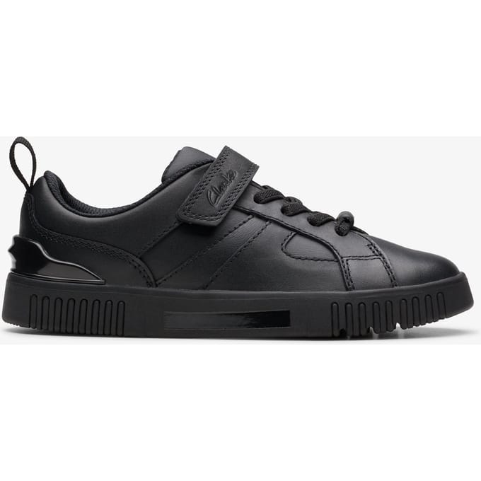 Oslo Sky Kind Zwarte Leren Schoenen